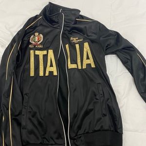 Biker Style Jacket with Italia logo.